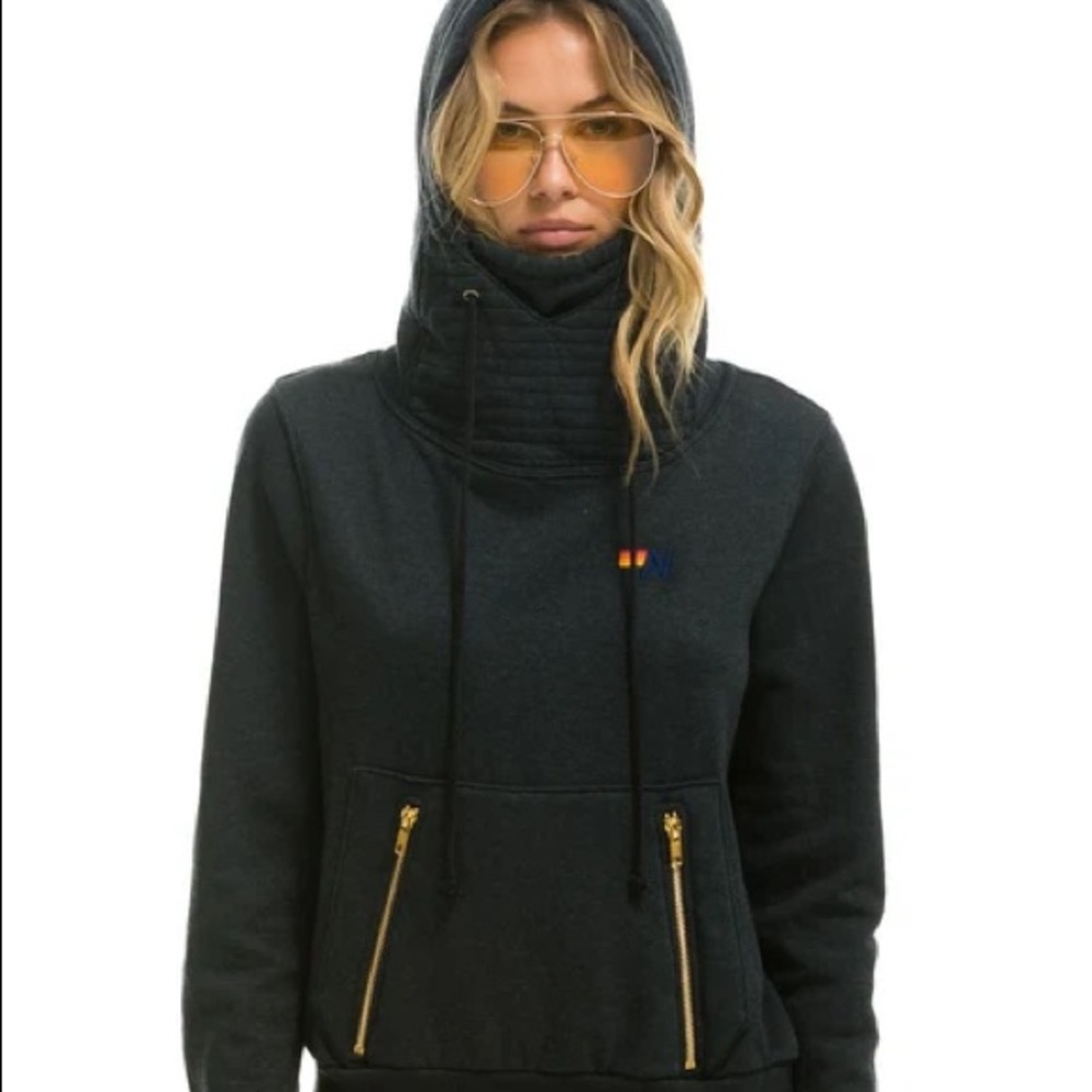 Aviator Nation Ninja Hoodie - Charcoal